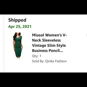 Vintage Green Pencil Dress